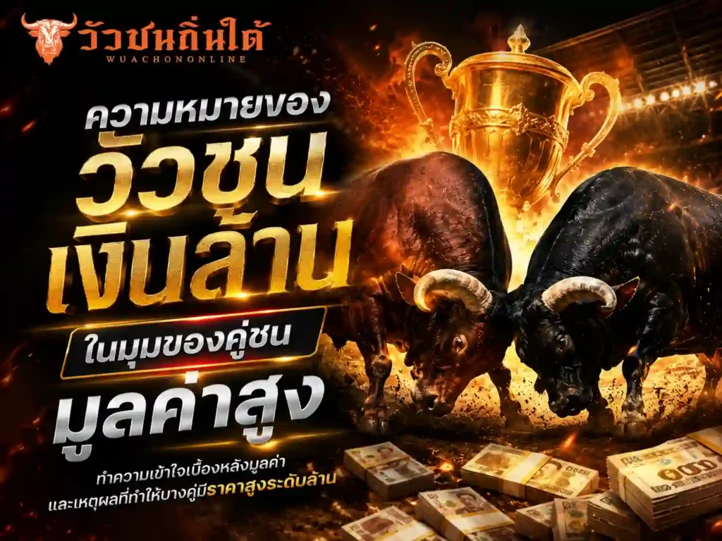 ความหมายของ วัวชนเงินล้าน ในมุมมูลค่าสูง