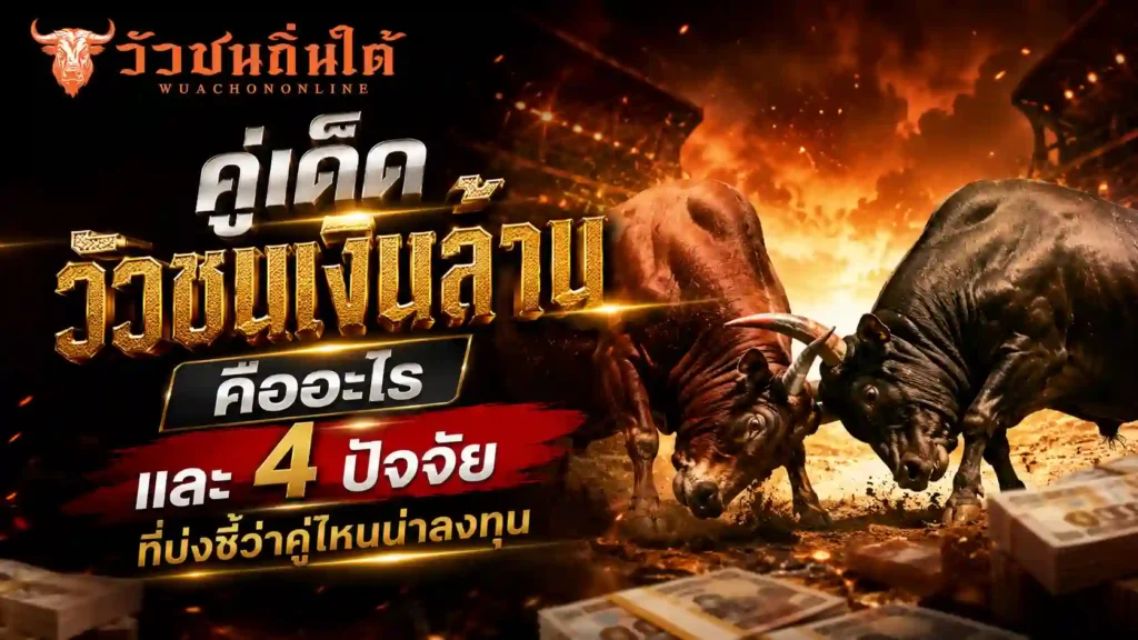 คู่เด็ด วัวชนเงินล้าน คืออะไรและ 4 ปัจจัย