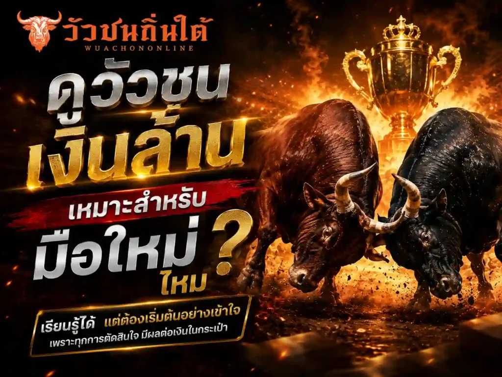 ดูวัวชนเงินล้าน เหมาะสำหรับมือใหม่ไหม
