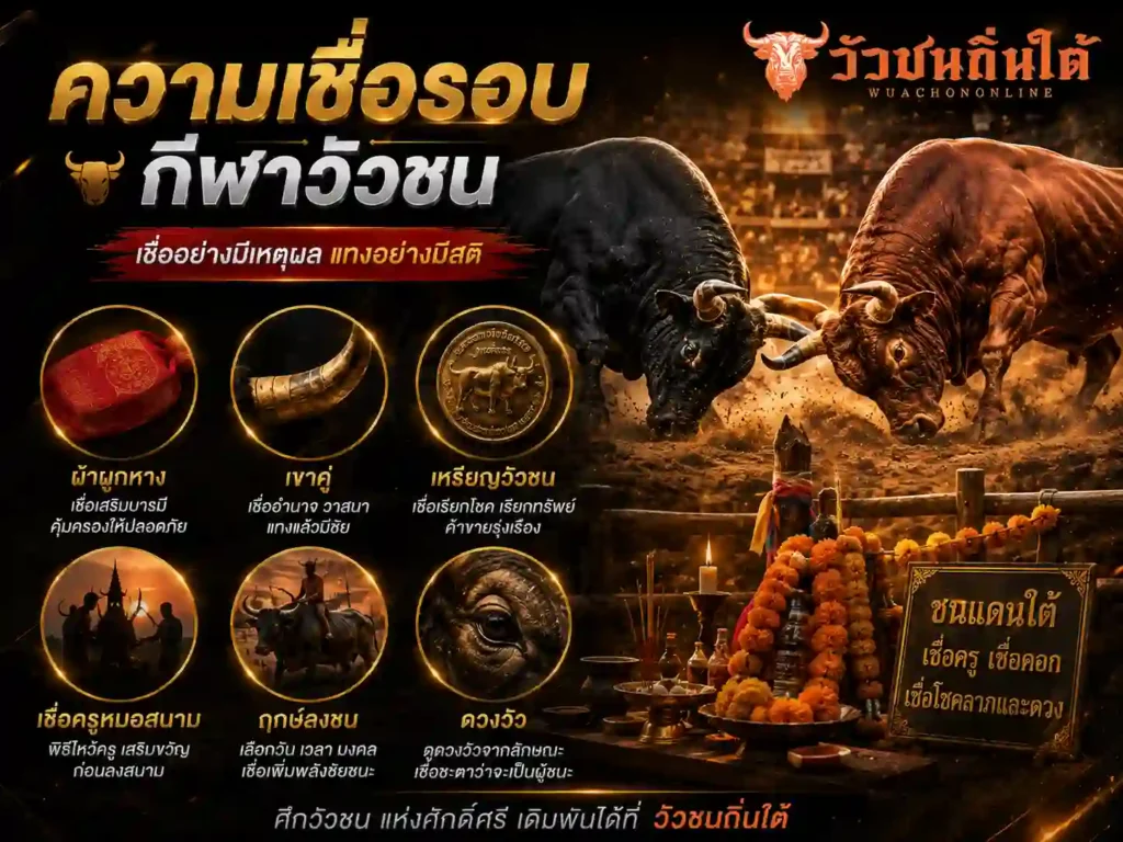 ความเชื่อรอบ กีฬาวัวชน