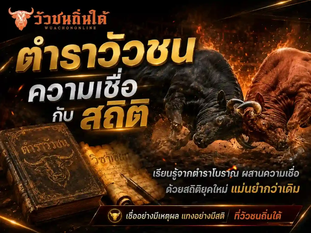 ตำราวัวชน ความเชื่อ กับ สถิติ