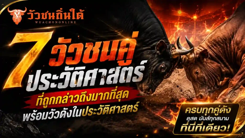 7 วัวชนคู่ประวัติศาสตร์ ที่ถูกกล่าวถึงมากที่สุด